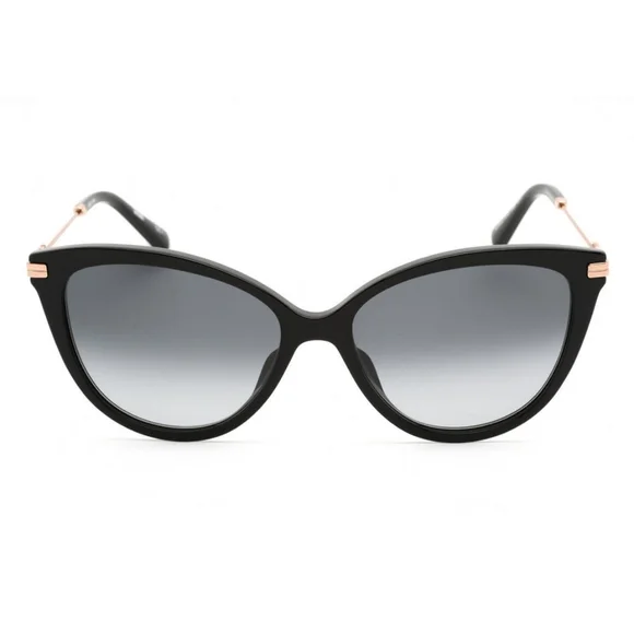 MOSCHINO- MOS069/S SUNGLASSES BLACK / GREY WOMEN'S - Picture 4 of 8